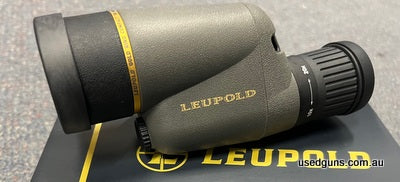 One only. Reduced from $1100 to clear. Top of the line Leupold Gold Ring Compact Spotting scope. 10-20x power and 40mm lens. Comes cased with strap. Great field