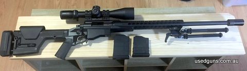 Excellent condition Remington Model 700 Precision Chassis Rifle with 24 Inch Barrel, Magpul PRS Gen 3 stock with adjustable length of pull and cheek riser. Barr