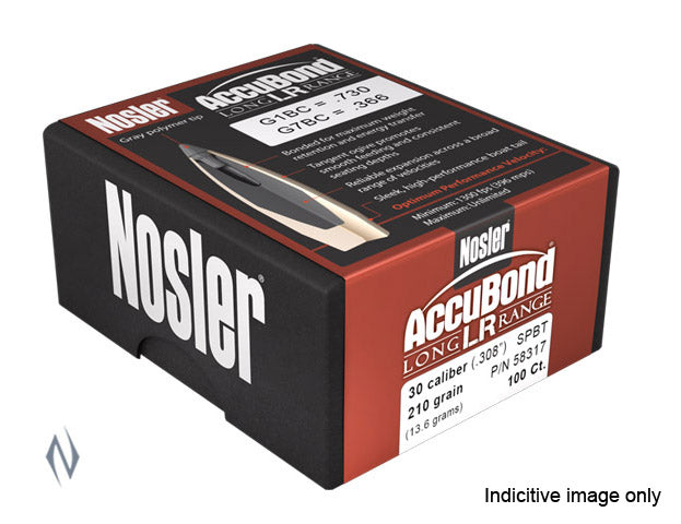 NOSLER 284 168GN ACCUBOND LONG RANGE 100 PACK