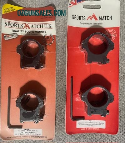 Sportsmatch Mounts 30mm / 1" NEW
