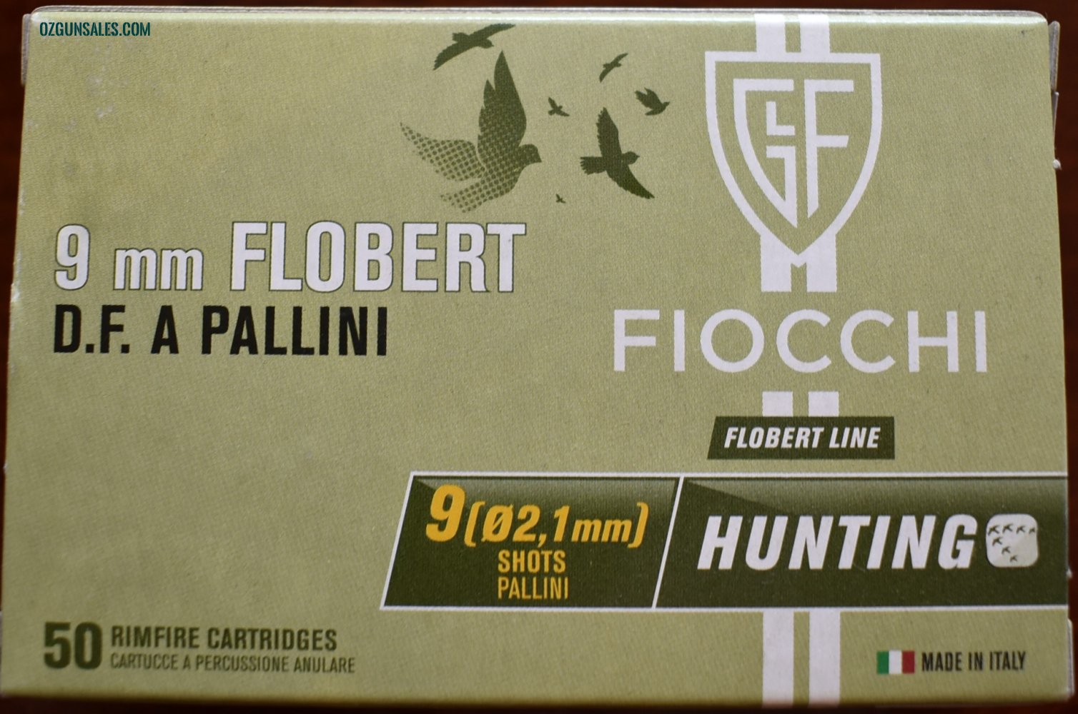 FIOCCHI 9MM FLOBERT RIMFIRE CARTRIDGES