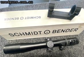 Schmidt and bender 4-16x42 Gen II XL illuminated has scope ring marks on the main tube from when it was mounted but still holds true zero and functions perfectl