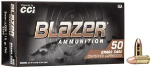CCI
C5200
BLAZER BRASS
9MM, 115GR, FMJ
AMMUNITION

$39.90 /PER 50
$339 /PER 500