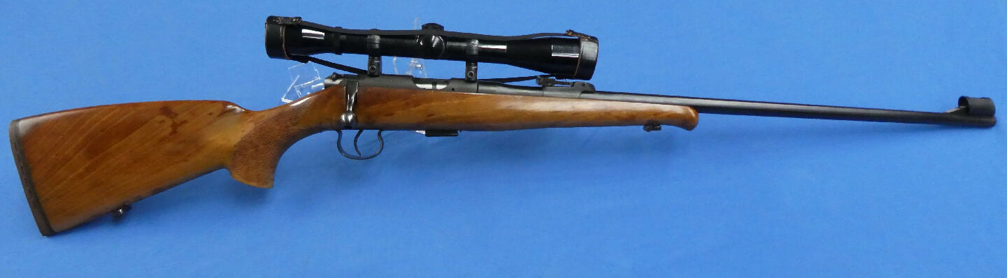 Brno 2E 22LR rifle. The original owner told me it would have been lucky to have been used a dozen times. It is being sold as is but appears to be in good overal