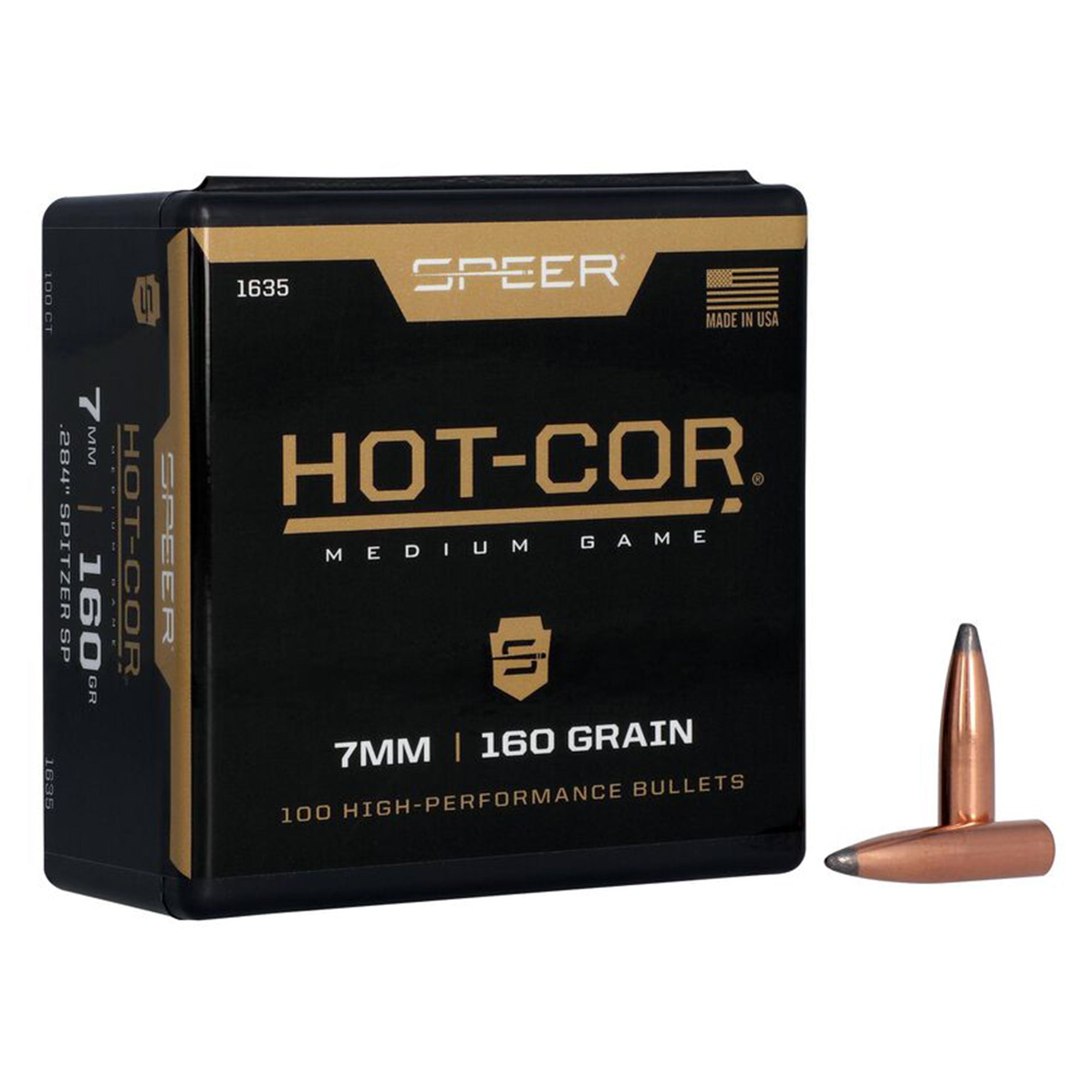 7mm 160gr Spitzer SP