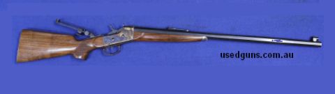 Pedersoli rolling block, octagonal barrel, duel set triggers, case harden action, timber stock, may have fired 15 shots, owner has moved on.