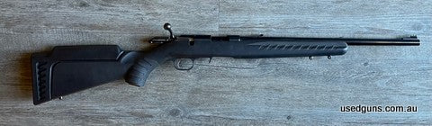 Very good condition Ruger American Compact, comes with 2 interchangeable combes, Adjustable trigger offers a crisp release with a pull weight that is user adjus