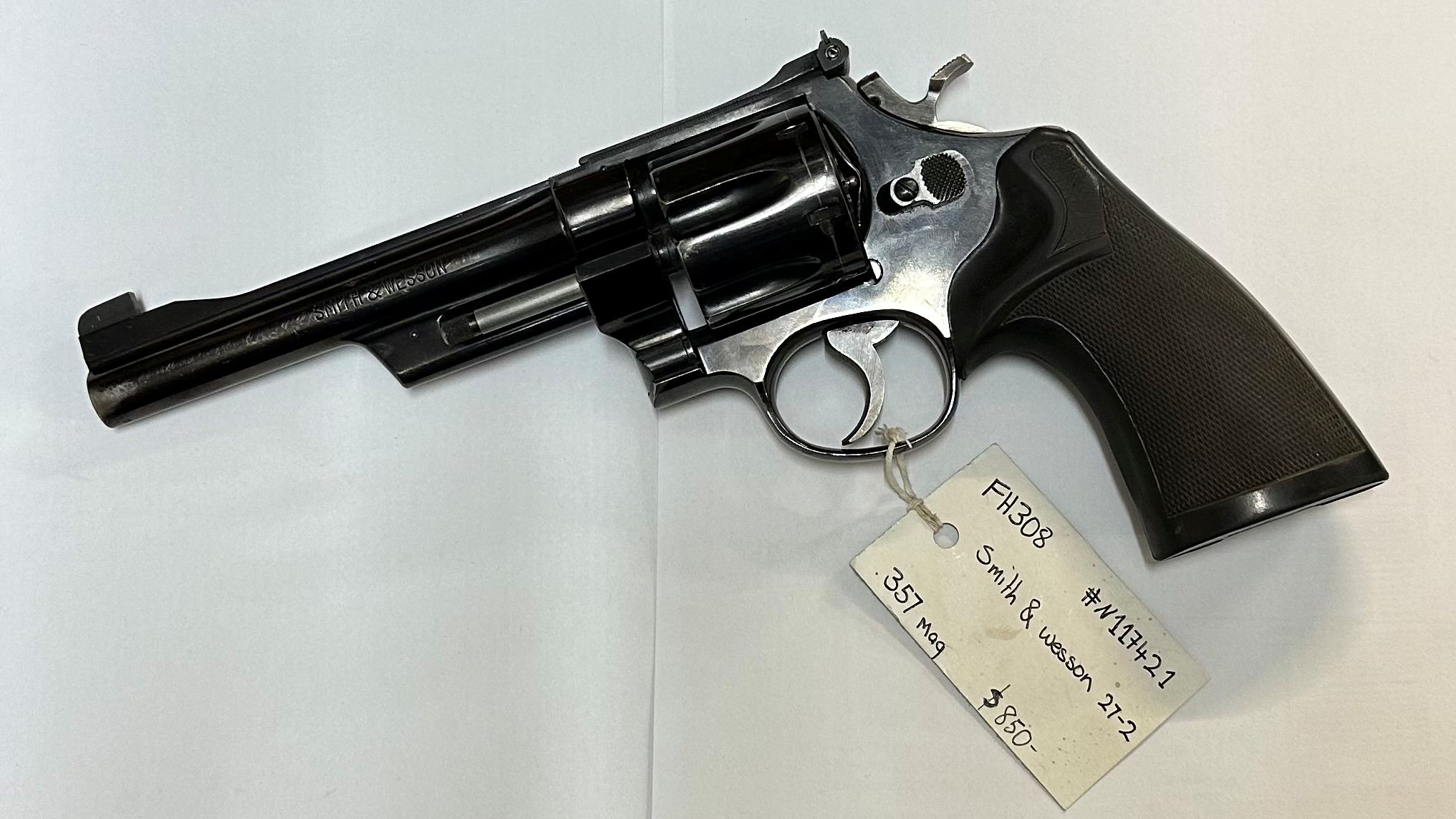 Smith & Wesson 27-2 357 Mag Tag FH308 N117421 NFID00000641