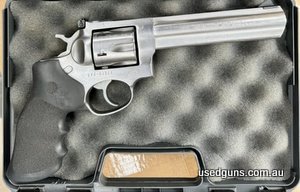 In good condition. Comes with Hogue and original grips, has 3 Safriland speedloaders included. Few marks from being in houlster but bore is excellent. Comes wit