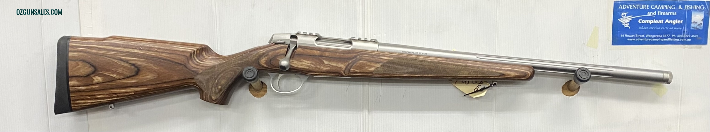 SAKO 90 VARMINT FLUTED LAMINATE STAINLESS 223REM