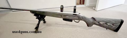 T3x bolt action stainless steel barrel with wood laminated stock Very good condition, shot less than 30 rounds Does come with scope rings 5 round mag and factor