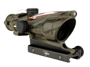 TRIJICON
100762
ACOG
4x32
.223 RED CHEVRON BALLISTIC RETICLE
TA51 MOUNT
TIGER CAMO LIMITED EDITION

NEW $2490