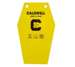 CALDWELL
AR500
CENTREFIRE RIFLE / HANDGUN
RATED TO 3000 FPS / 3500 FT LB ENGERY 
0.4 INCH THICKNESS 
STEEL TARGETS

AVAILABLE IN
1116693 10 INCH COFFIN 
(13 INCH L x 8 INCH W x 0.4 INCH D) 9.25 lbs 
SPECIAL NEW $110

1116697 33% IPSC STYLE
(10 INCH L x 6.1 INCH W x 0.4 INCH D) 5.3 lbs
