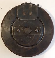 Virtually impossible to find 71-round drum magazine for the Finnish Suomi M31 submachinegun, also known as the KP/-31 (very similar to the Russian PPSH-41). All