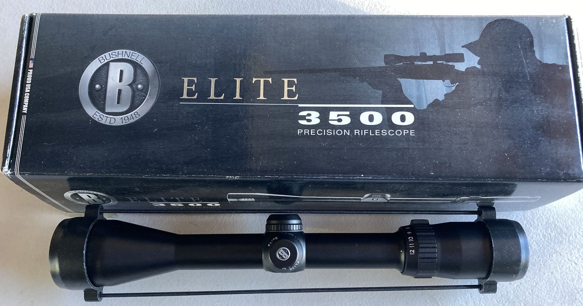 Bushnell Elite 3500 4-12X40 scope in excellent condition
