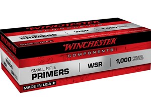 WINCHESTER
WSR
SMALL RIFLE PRIMERS

SPECIAL
$195 /PER 1000