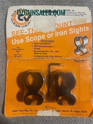 Clearview C -Thru 1" Mounts Rimfire Rifle