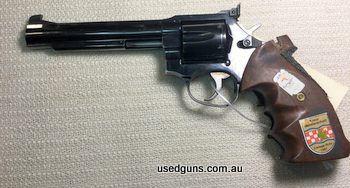 Manurhin MR73Sport in good condition. Some minor marks and fading due to use and handling.