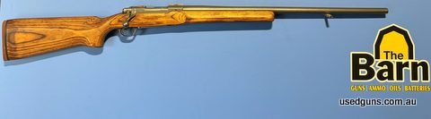 Ruger M77 Mk II Varmint 223. 26 inch barrel + the bore is 7/10. Stock has been refinished with an oil finish. Is in good condition.
