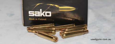 100 Sako 0.222 Rem Mag unprimed cases. Price includes express post and tracking