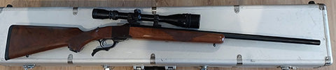 Ruger Varminter 26" bull barrel, one pound Jard trigger (original trigger comes with rifle) Ruger offset scope mounts. Comes with loading dies and some cases Fi