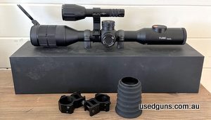 Near new infiray TD50L tube 11R-940-2 torch 2x sets of rings, one brand new set of Burris rings at $139 Comes with everything from box and carry bag, batteries 