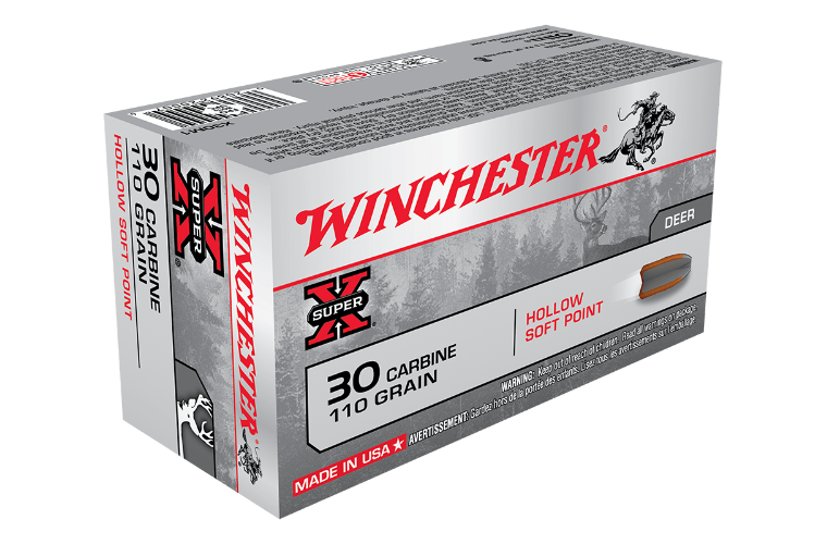 WINCHESTER SUPER X 30 CARBINE 110GR HSP