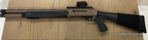 Selling my adler B220 its Cerakoted in FDE has extended mag tube 8+1 (check your state regulations) and comes with Burris red dot butt stock shell holder and fa