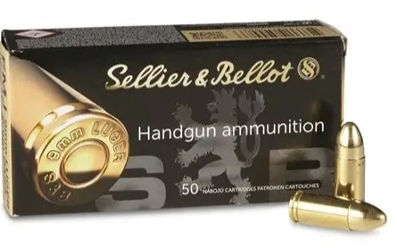 Sellier & Bellot FMJ 124GR 9MM