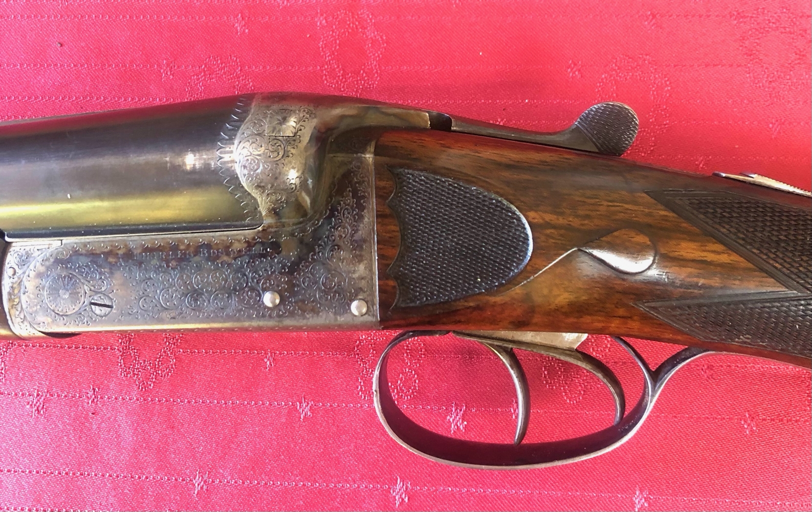 Boswell box lock 12g Cased 2-3/4 nitro proof shotgun.