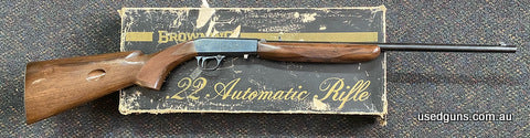 Excellent condition Browning 140-G2 in 22LR. Comes in its original box! Woodwok in excellent condition. Metalwork excellent. $65 freight to your dealer Australi
