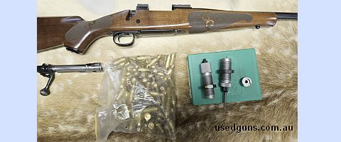 Top quality rifle in very good condition. Barrel and bolt and bolt face show minimal wear. Stock and bluing very good. includes 89 cases in very good condition,