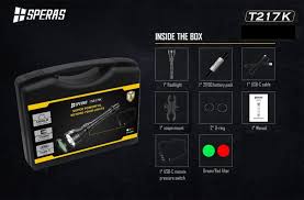 SPERAS T217K 1400LM 3in1 HUNTING FLASHLIGHT KIT