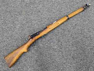 SWISS
SCHMIDT RUBIN
1911 CARBINE
7.5X55, 6 SHOT
STRAIGHT PULL ACTION
MATCHING NUMBERS
SWISS MILITARY MARKINGS
MANUFACTURED 1926
ORIGINAL LEATHER SLING
#145873

VGC+ $1290