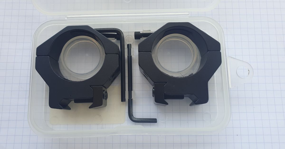 34mm Low Scope Rings to suit a Picatinny Rail.