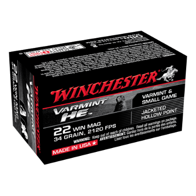 WINCHESTER SUPREME 22WMR 34GR JHP