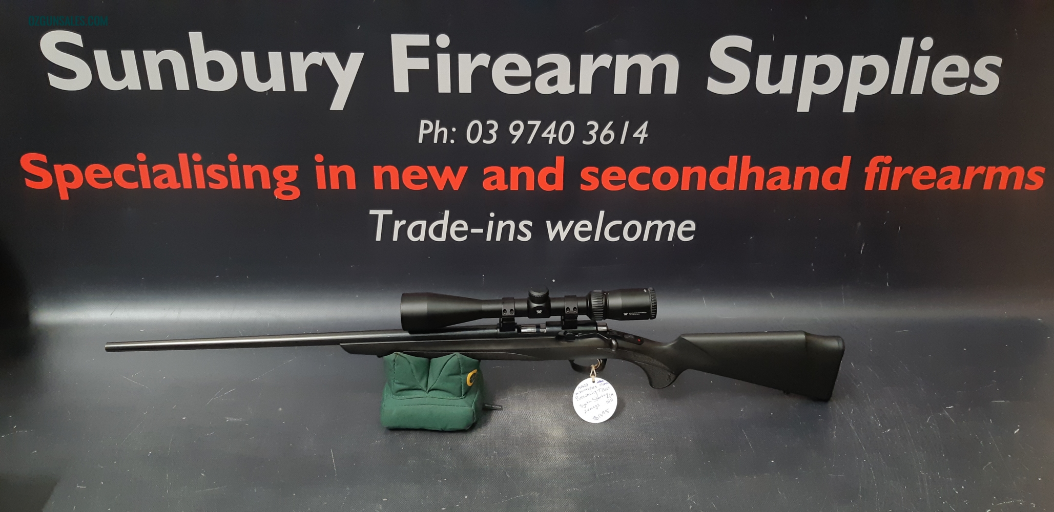 Browning T-Bolt Synthetic LH 17HMR+Scope S/H AV429