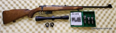 Brno Fox Mod II. 222 Rem as new. Unfired. Leupold VX1 4-12x40 with new Leupold steel medium mounts. RCBS 3 die set. Couldn't bring myself to shoot it, so close.