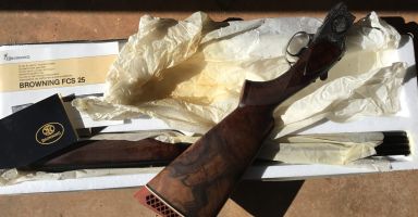 Brand new unfired 1977 Browning B3 with broad rib. Beautiful timber in original factory box. A rare find these days. Price is plus post