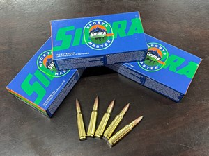SIERRA
S308165
SPORTS MASTER
308WIN, 165GR, SBT
GAME KING
AMMUNITION

SPECIAL 
$49.90 /PER 20
$224.55 /PER 100
$435 /PER 200