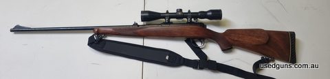 A nice example. The stock is in very good condition. A couple of blemishes on the bluing where the shooters thumb would rest. Buyer pays shipping.