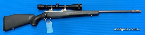 Excellent condition Sako 75 in 308W. Has a Leupold VX-3 6.5-20x40 mounted. Barrel in excellent condition finished off with a muzzle brake. Stock is not sticky. 