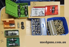 1-RCBS type S bushing style, Full sizing 2-Lyman outside neck turner, 3Redding neck sizing, 4 Lee loading dies 5 lee crimp die 6 250 aprrox 223 rem cases text m