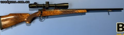 Sako L579 7mm08 is in good condition. Non factory barrel which is in very good condition. Blued 24'' barrel. Nice stock with gloss finish. Comes with Optilock r