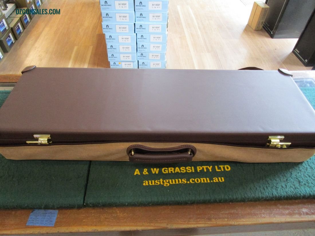 HIGH RIB LEATHER GUNCASE & COVER......NEW!!