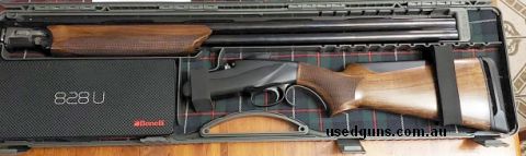 Benelli 828u, good condition overall just a slight dent on the top of the left lock bolt hole