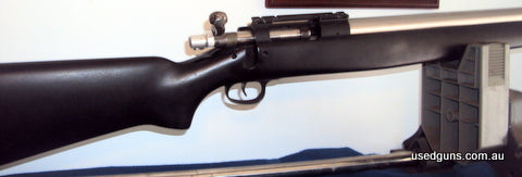 F class rifle approx. 500 rounds Trued by presco 1 in inch twist 30 inch stainless barrel glued action comes with 50 lapua cases