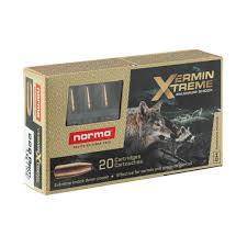 NORMA .222REM 55GR VERMIN XTREME HP 20PK