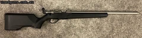 Lithgow 22WMR Synthetic stock, titanium cerakote. Only reason i have listed as 'very good' is due to the slightest blemish on the cerakote from new. The rifle h