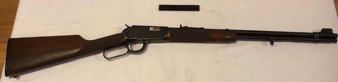 Winchester .22 magnum 9422 lever action Works fine been in storage many years Has not had much use Few small marks on stock and blueing but overall very good co